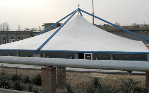 金湖縣起點公園人行景觀膜結(jié)構